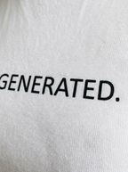 AI DEGENERATED. white fitted baby tee by nonexsuch, view 4 of 7