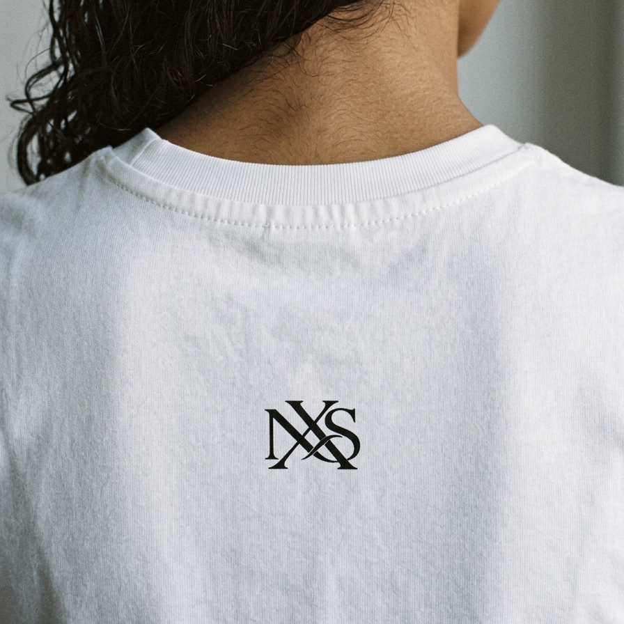 AI DEGENERATED. white fitted baby tee by nonexsuch, view 6 of 7