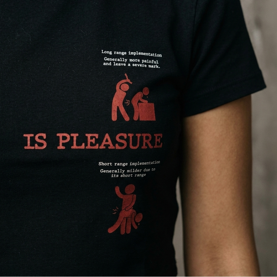 Bondage fitted graphic baby tee by nonexsuch, view 6 of 7