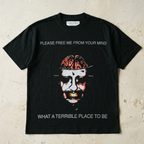 Brain Place cotton slub graphic t-shirt by nonexsuch, view 6 of 6