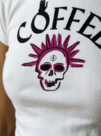 Caffeinated fitted graphic baby tee by nonexsuch, view 5 of 7