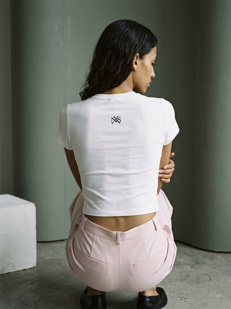 Caffeinated fitted graphic baby tee by nonexsuch, view 6 of 7