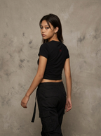 Obsession fitted graphic baby tee by nonexsuch, view 4 of 7