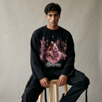 Obsession waffle knit full sleeve t-shirt by nonexsuch, view 4 of 5