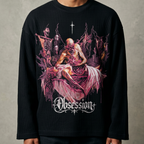Obsession waffle knit full sleeve t-shirt by nonexsuch, view 5 of 5