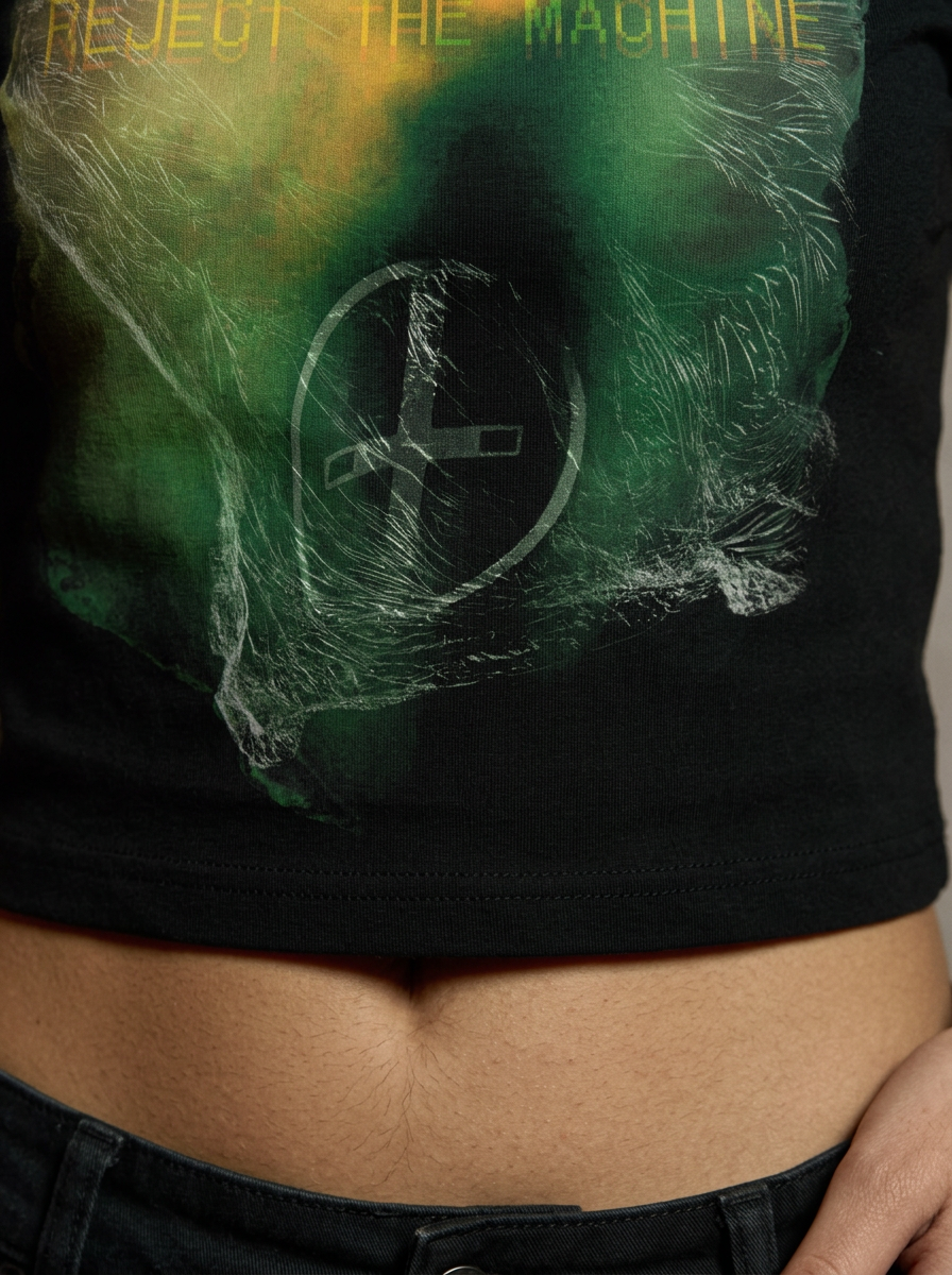 RTM fitted graphic baby tee by nonexsuch, view 2 of 6