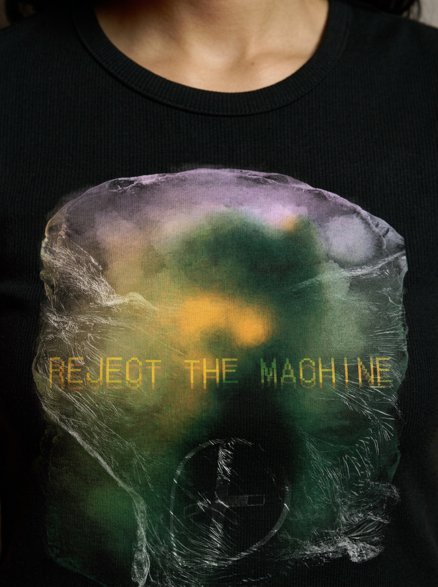 RTM fitted graphic baby tee by nonexsuch, view 5 of 6