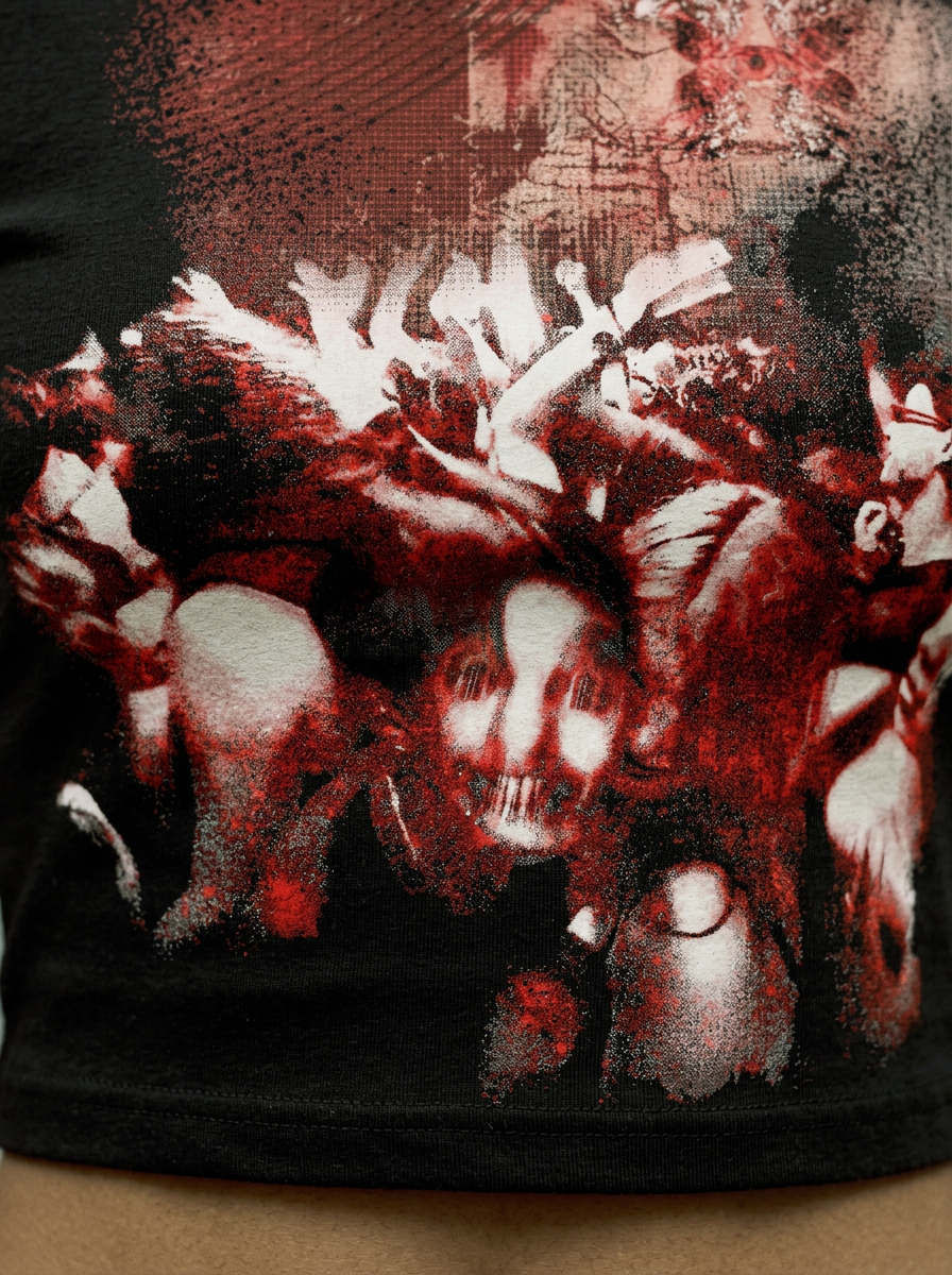 SCHIZ fitted graphic baby tee by nonexsuch, view 2 of 6