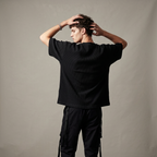 SCHIZ boxy waffle knit graphic t-shirt by nonexsuch, view 4 of 7