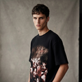 SCHIZ boxy waffle knit graphic t-shirt by nonexsuch, view 5 of 7