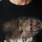 SCHIZ boxy waffle knit graphic t-shirt by nonexsuch, view 6 of 7