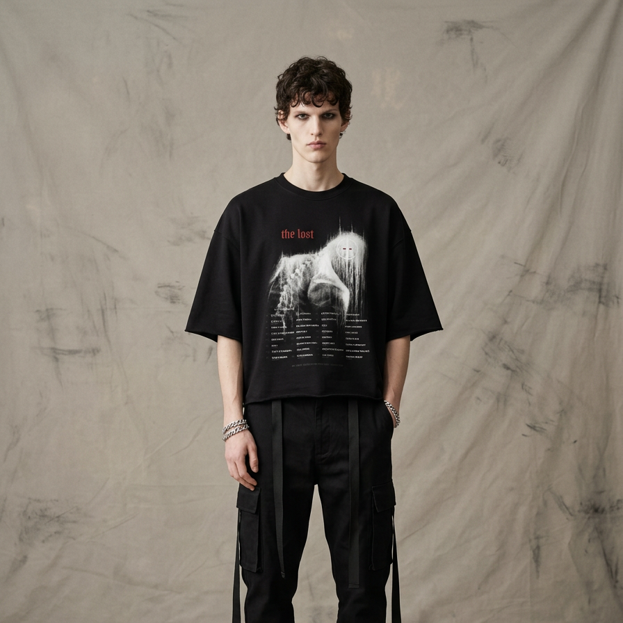 The Lost boxy graphic t-shirt by nonexsuch, view 1 of 6