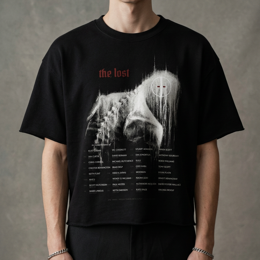 The Lost boxy graphic t-shirt by nonexsuch, view 3 of 6